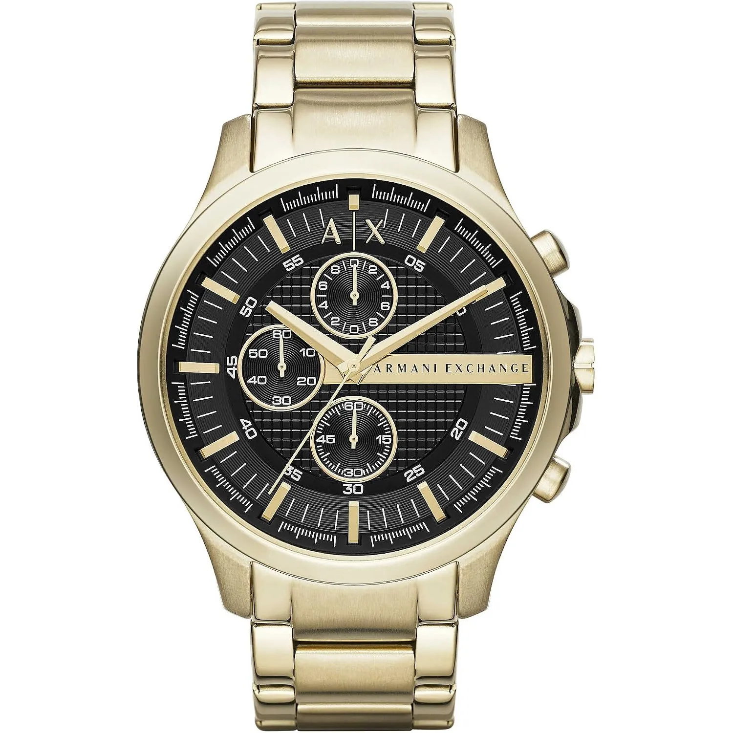 Armani Exchange Watch for Men, Quarz-Chronographenwerk und 46mm Gehäusegröße mit Edelstahlarmband
