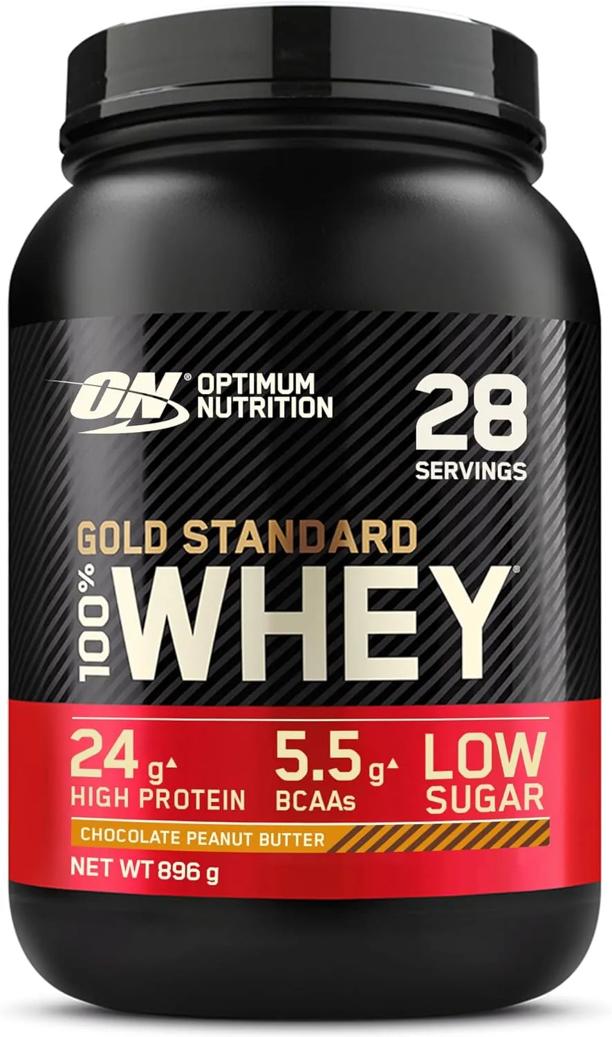 Optimum Nutrition Gold Standard 100% Molkenproteinpulver für Muskelaufbau und -regeneration mit natürlich vorkommendem …
