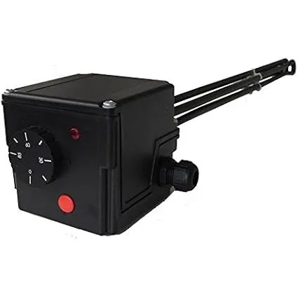 Heizpatrone 1,5 kW 230V | Heizstab für Pufferspeicher & Warmwasserspeicher | Eintauchtiefe 350 mm | 1½" Gewinde | Therm…