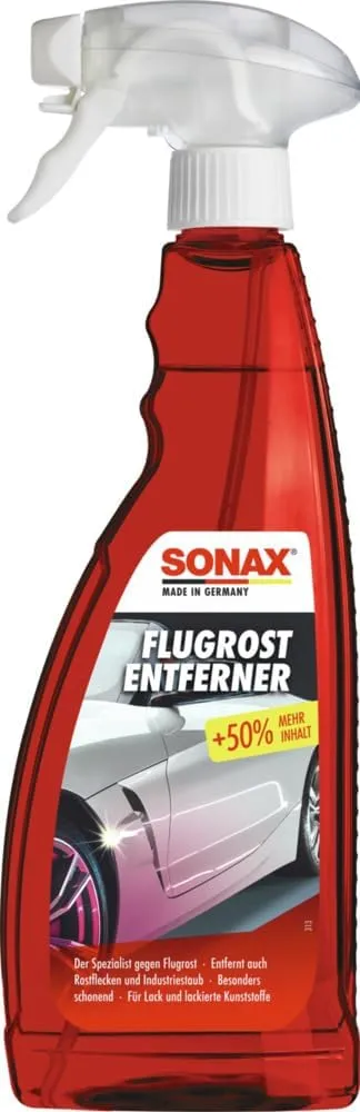 SONAX FlugrostEntferner (750 ml) entfernt aggressive Flugrost-Rückstände sowie Industriestaub von allen Lacken | Art-Nr…