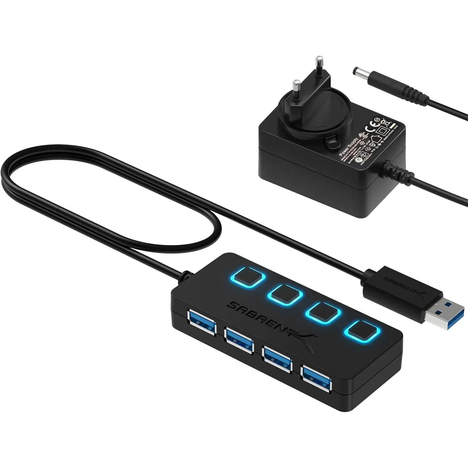 Sabrent 4-Port USB 3.0 Hub (HB-UMP3)