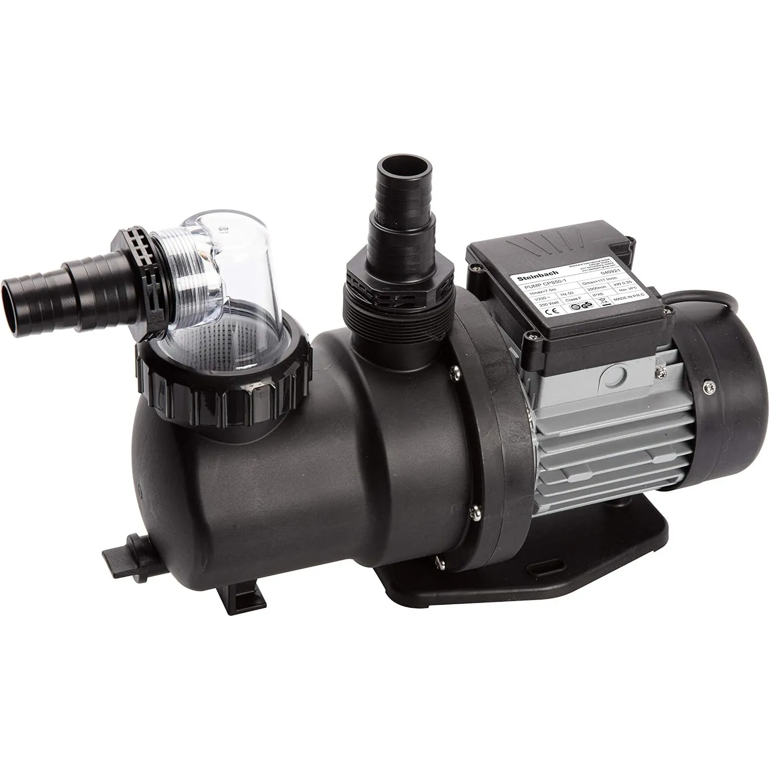 Steinbach Filterpumpe SPS 50-1 – 040921 – Hochwertige Filterpumpe aus Kunststoff für Pools mit bis zu 22.000 l