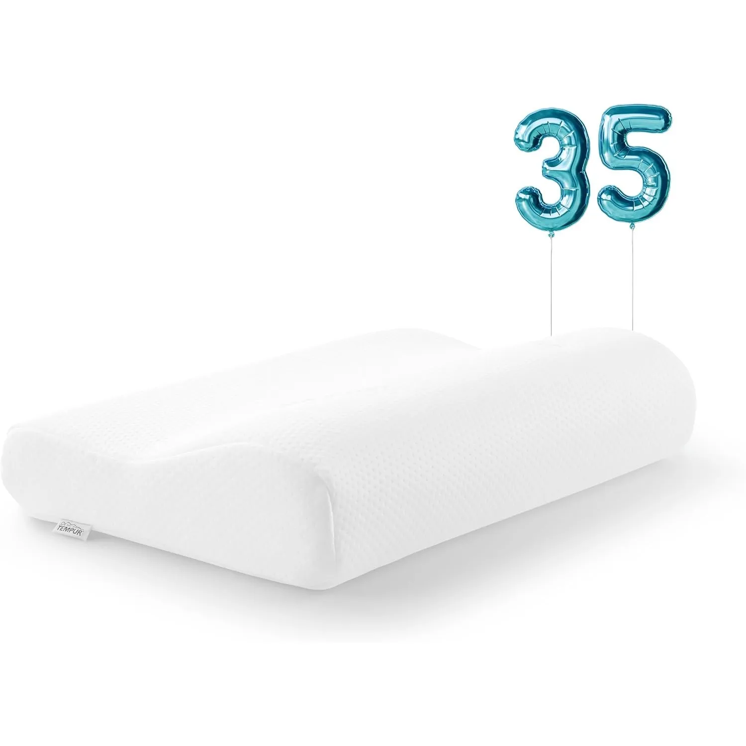 TEMPUR Original Junior Kinder-Kopfkissen, 40 x 26 x 7/4 cm, Weiß