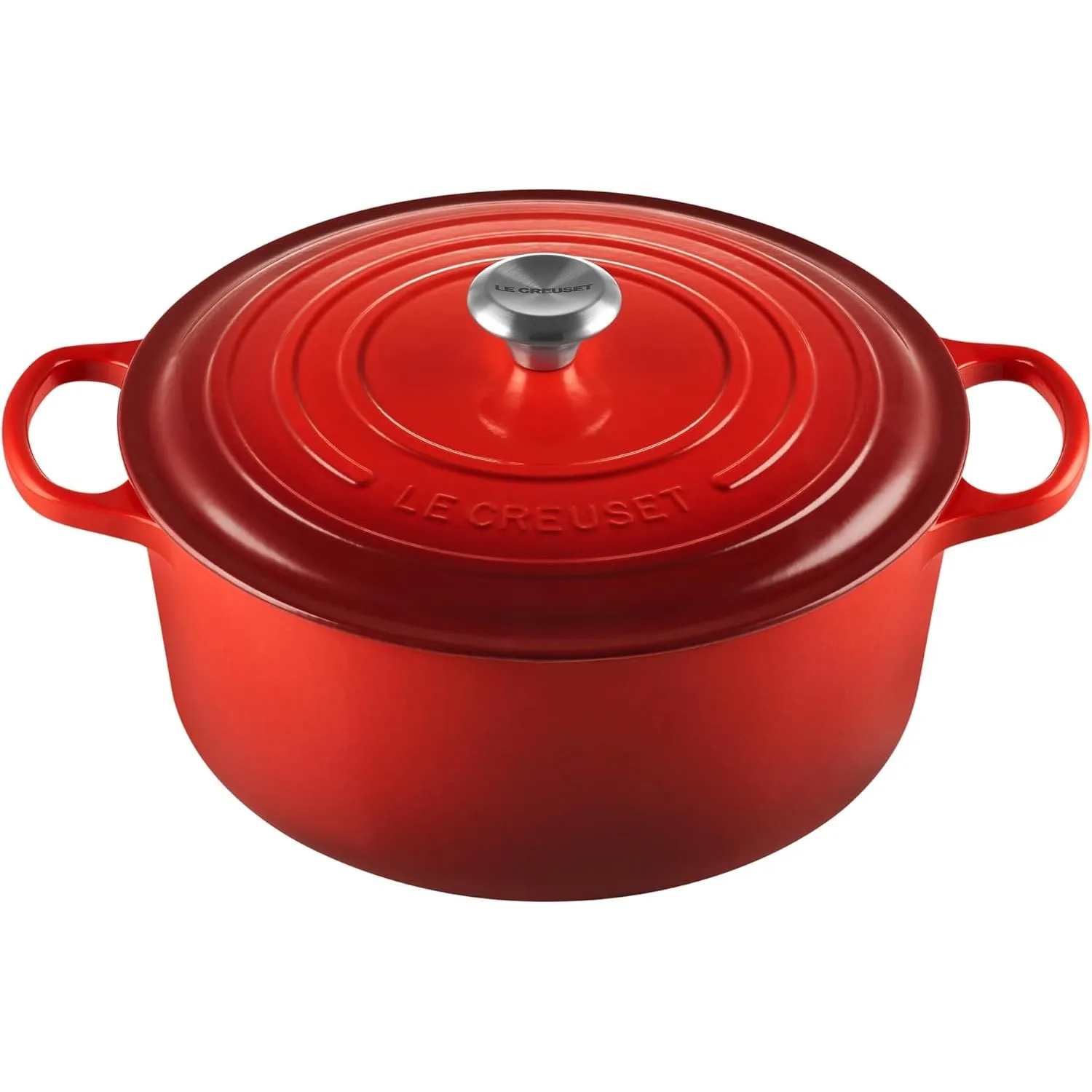 Le Creuset Signature Gusseisen-Bräter mit Deckel, Ø 30 cm, Rund, Für alle Herdarten und Induktion geeignet, Volumen: 8,…