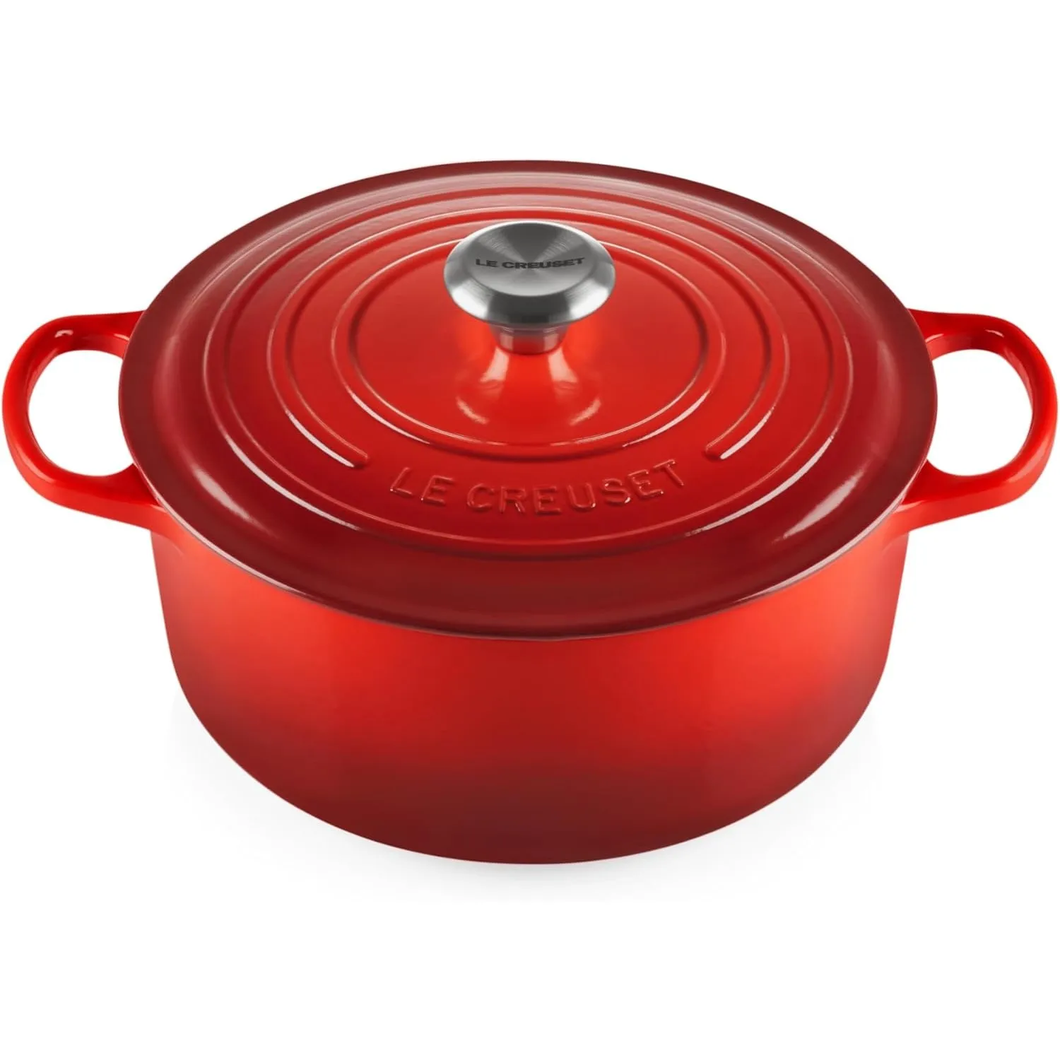Le Creuset Signature Gusseisen-Bräter mit Deckel, Ø 26 cm, Rund, Für alle Herdarten und Induktion geeignet, Volumen: 5,…