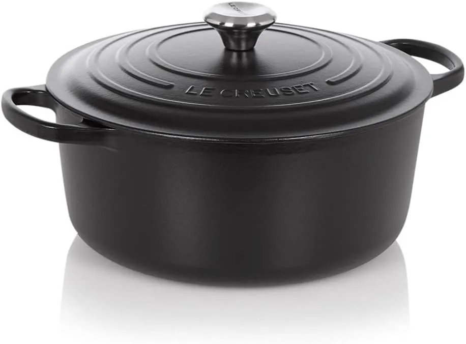Le Creuset Signature Gusseisen-Bräter mit Deckel, Ø 28 cm, Rund, Für alle Herdarten und Induktion geeignet, Volumen: 6,…
