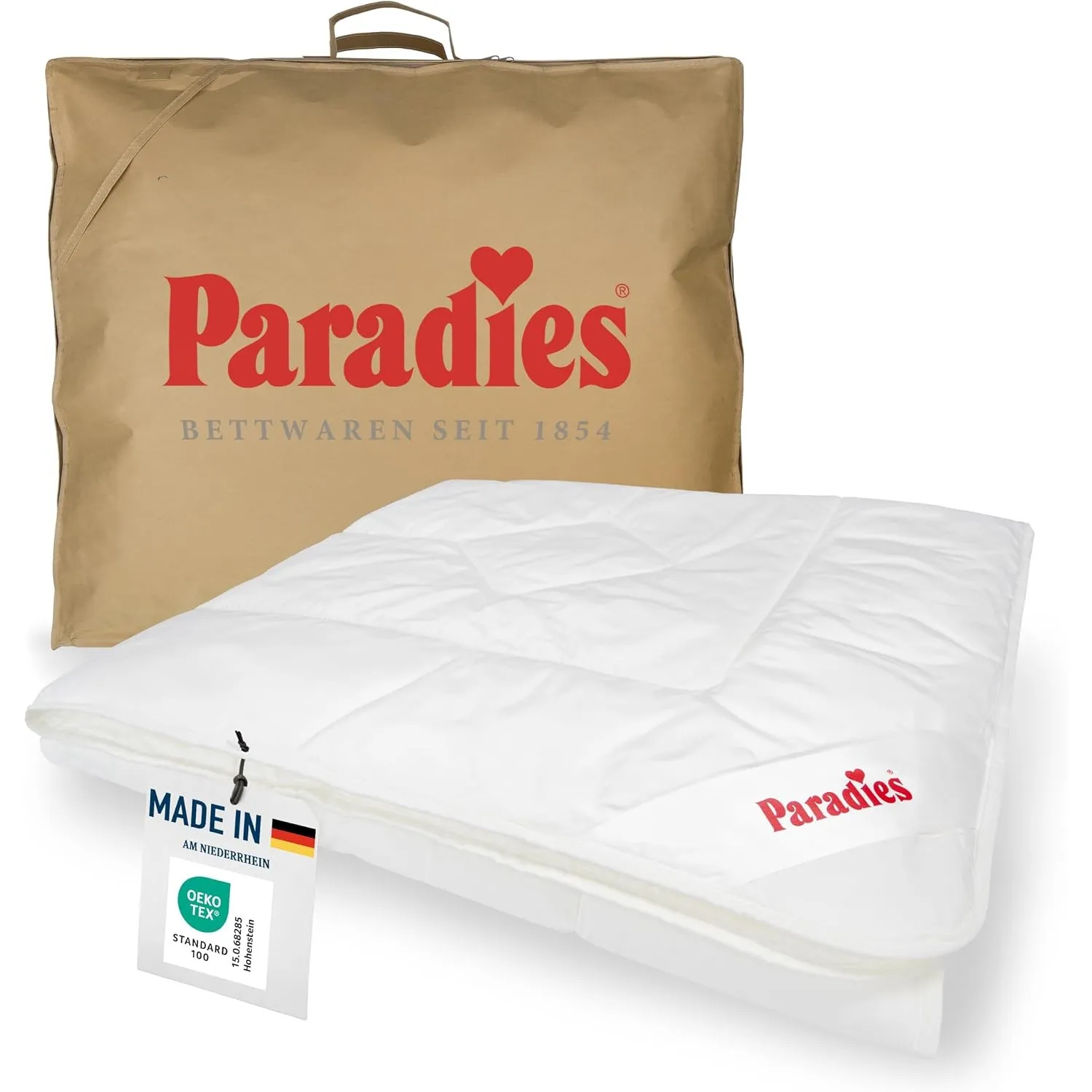 PARADIES Sommerdecke 135x200 cm - Prima Light | Sommerbettdecke 135x200 leicht, Atmungsaktiv, Pflegeleicht, Waschbar, M…