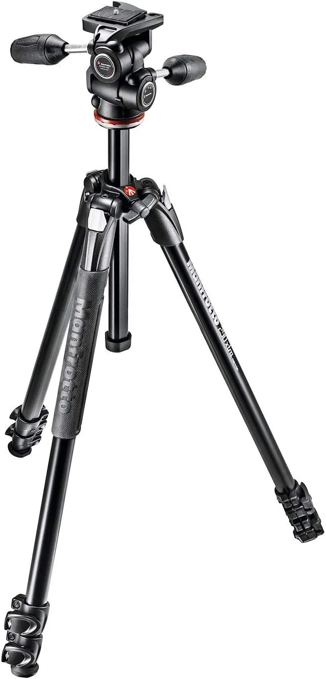 Manfrotto MK290XTA3-3W Digitale Film/Kameras 3Bein(e) Schwarz Stativ - Stative (70,7 cm, 2,52 kg, 147,5 cm, Aluminium, …