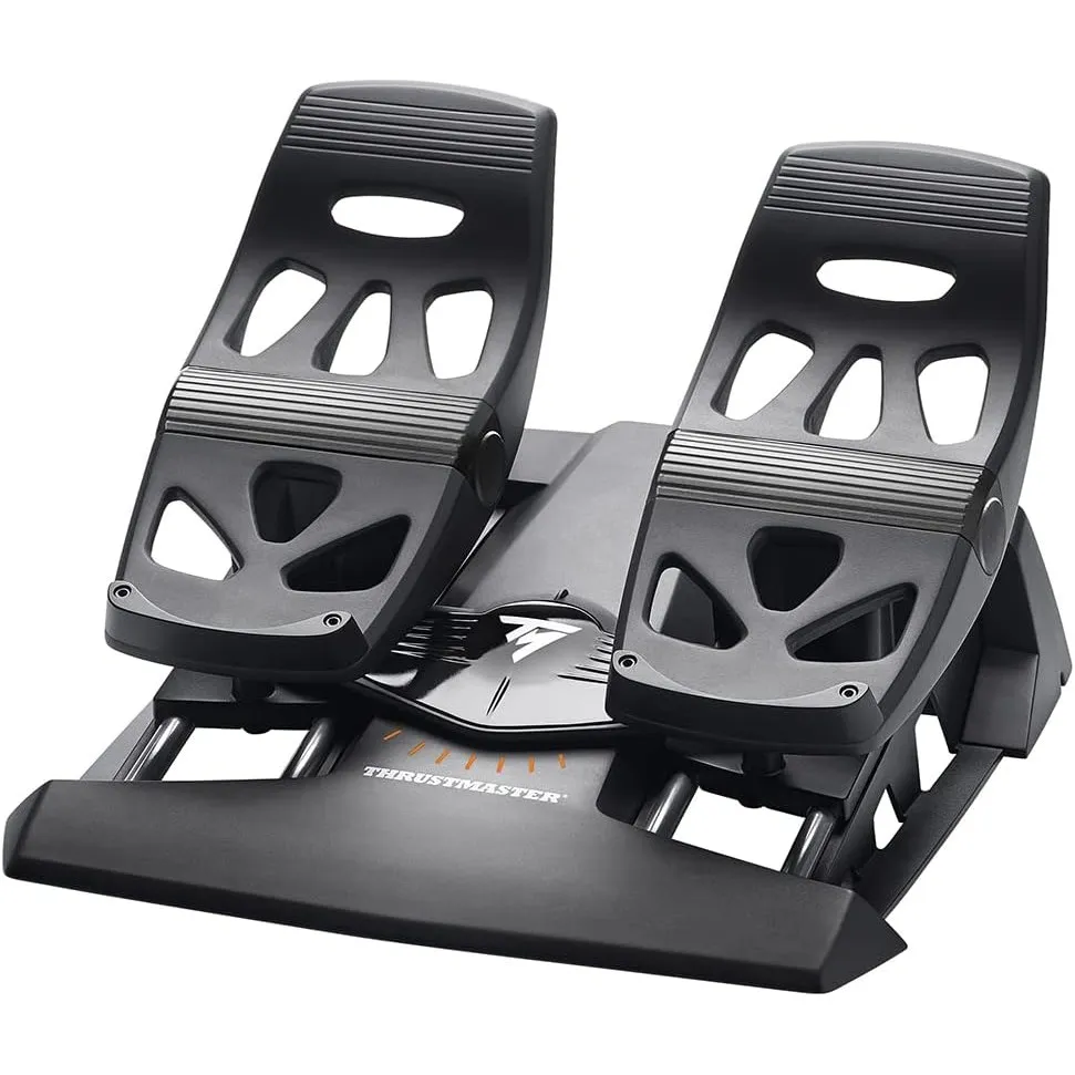 Thrustmaster TFRP Flugsimulator-Pedale – Seitenruder mit Gleitschienen-System & Differenzialbremsen – PC & Konsole – Er…