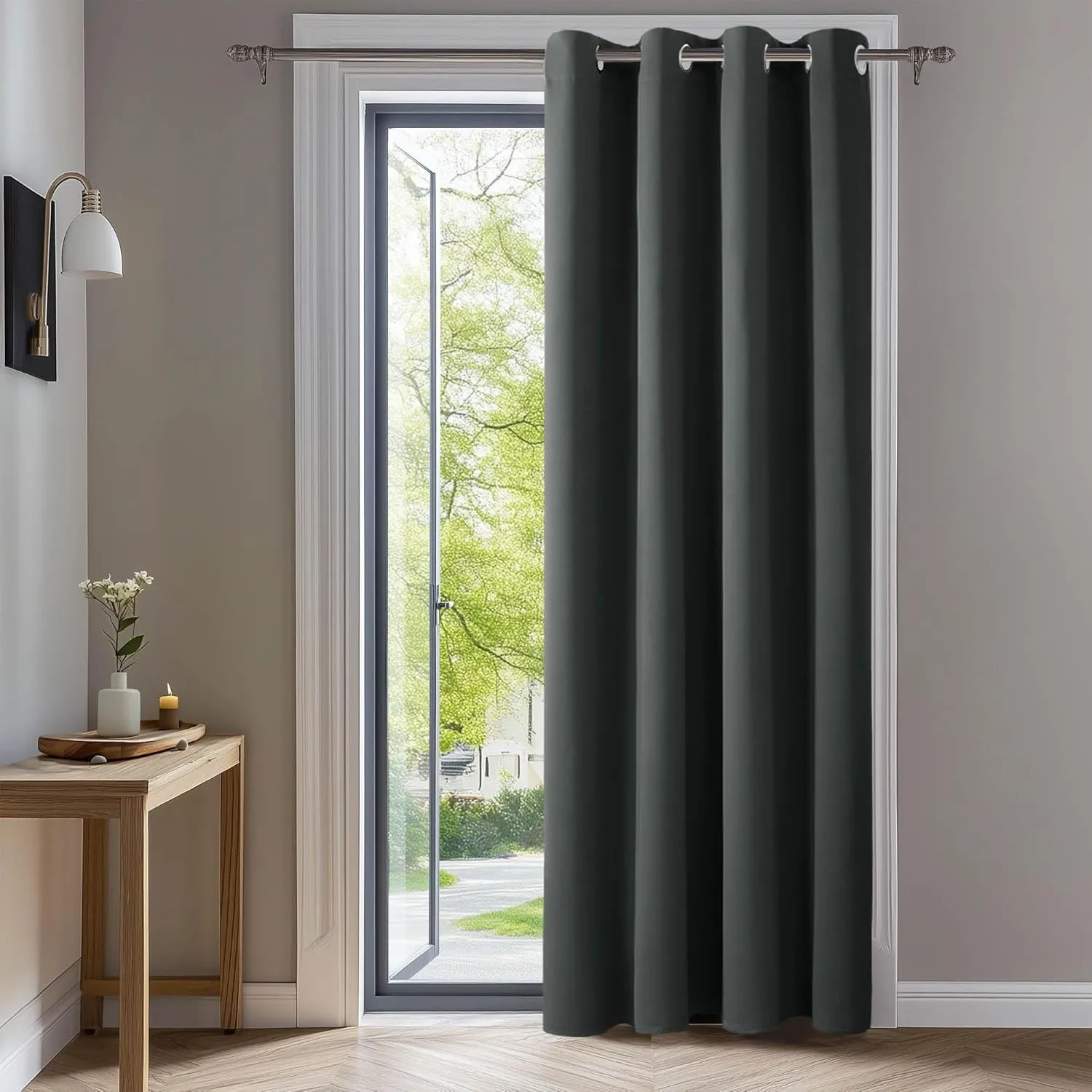 Deconovo Gardinen Blickdicht Ösen Dicke Gardinen Winter Schlafzimmer Vorhang Blickdciht, 260x140 cm(HöhexBreite), Dunke…