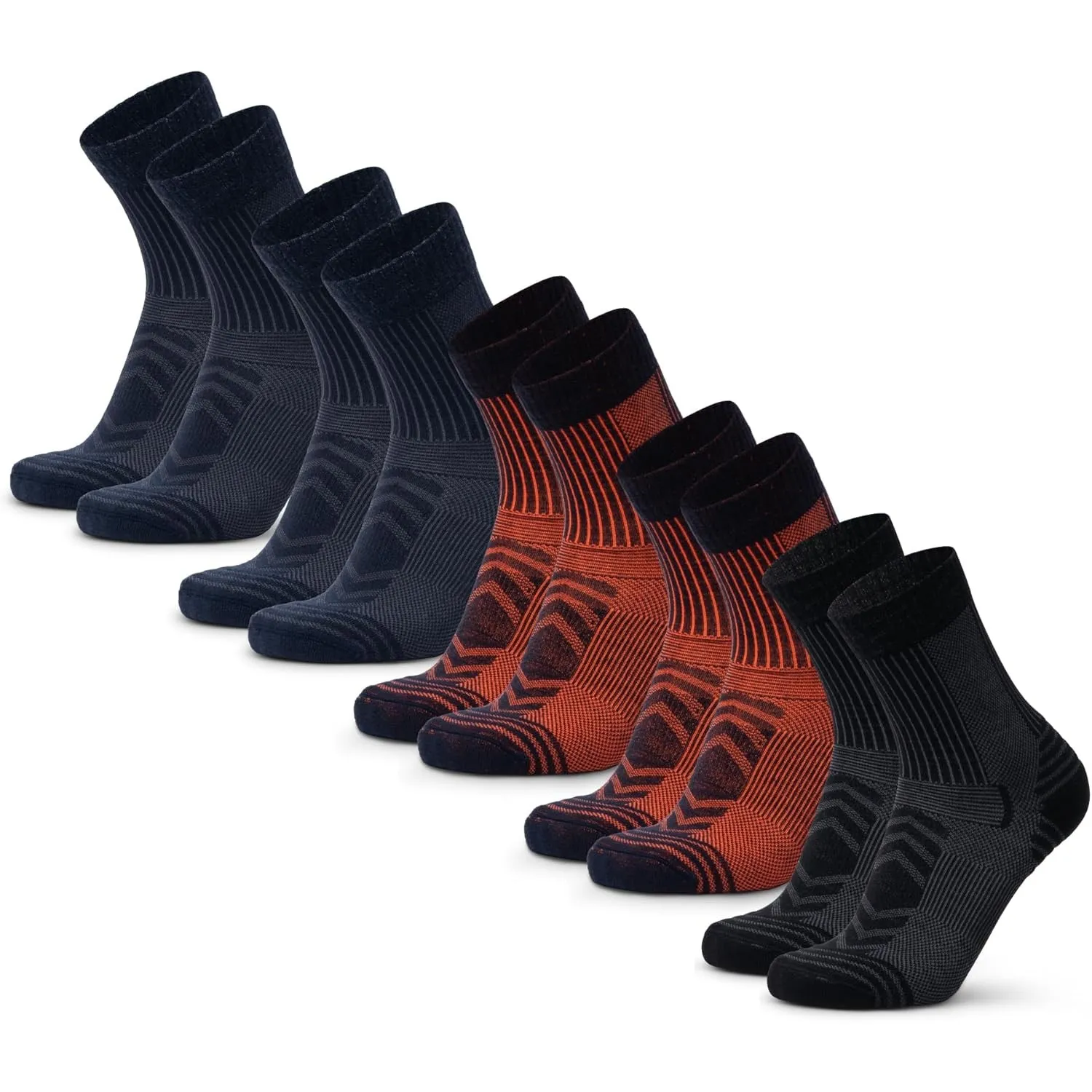 DANISH ENDURANCE Leichte Merinowolle Wandersocken, Arbeitssocken, Merino Socken, Funktionssocken, Atmungsaktiv, Gepolst…