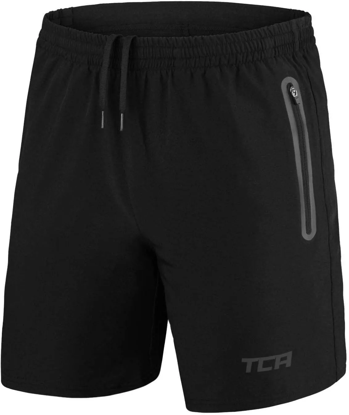 TCA Men's Elite Tech Lightweight Running Shorts Gym Shorts Training Shorts and Running Shorts with Zip Pockets, Short
