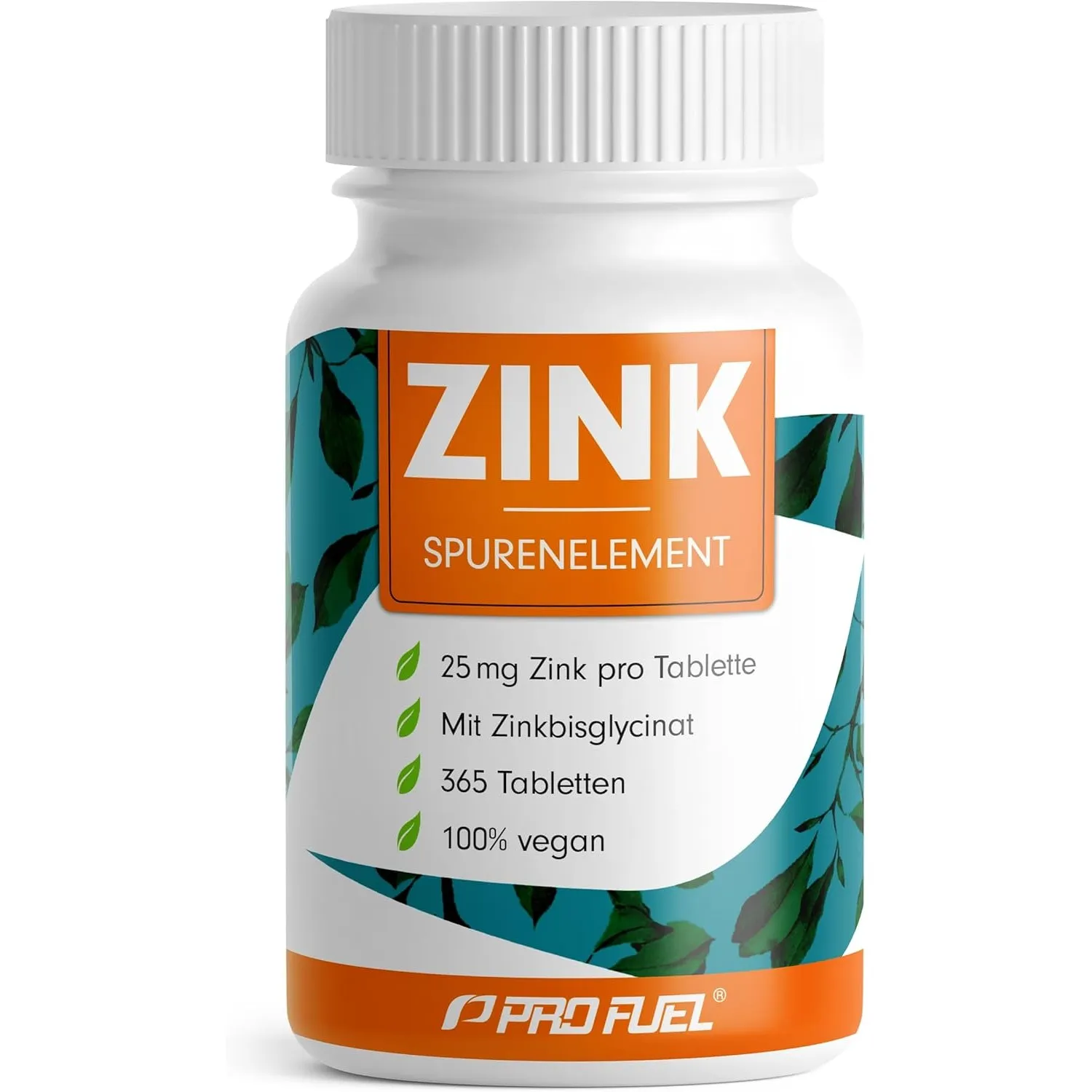 Zink 25mg - 365 Tabletten (vegan) mit Zinkbisglycinat (Zink-Chelat) für höchste Bioverfügbarkeit - laborgeprüft mit Zer…