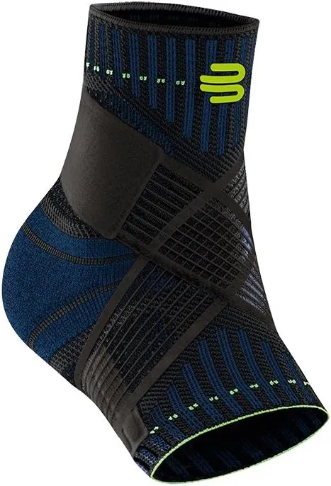 BAUERFEIND Sprunggelenkbandage „Ankle Support“ Unisex, 1 Sprunggelenk Bandage für Sport wie Fußball, Fitness und Joggen, Kein Umknicken durch Knöchelbandage, Schwarz, L