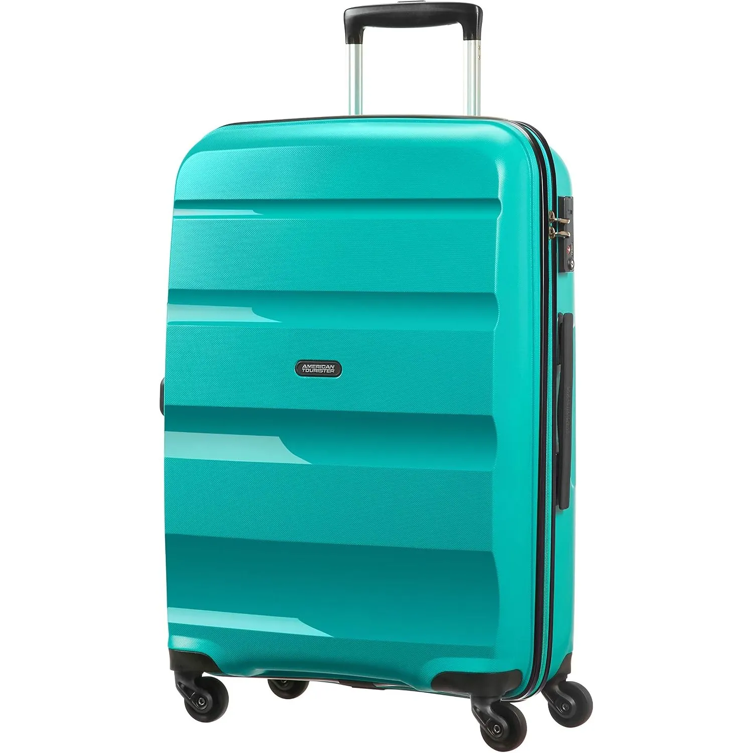 American Tourister Bon Air - Spinner M, Koffer, 66 cm, 57.5 L, Türkis (Deep Turquoise)