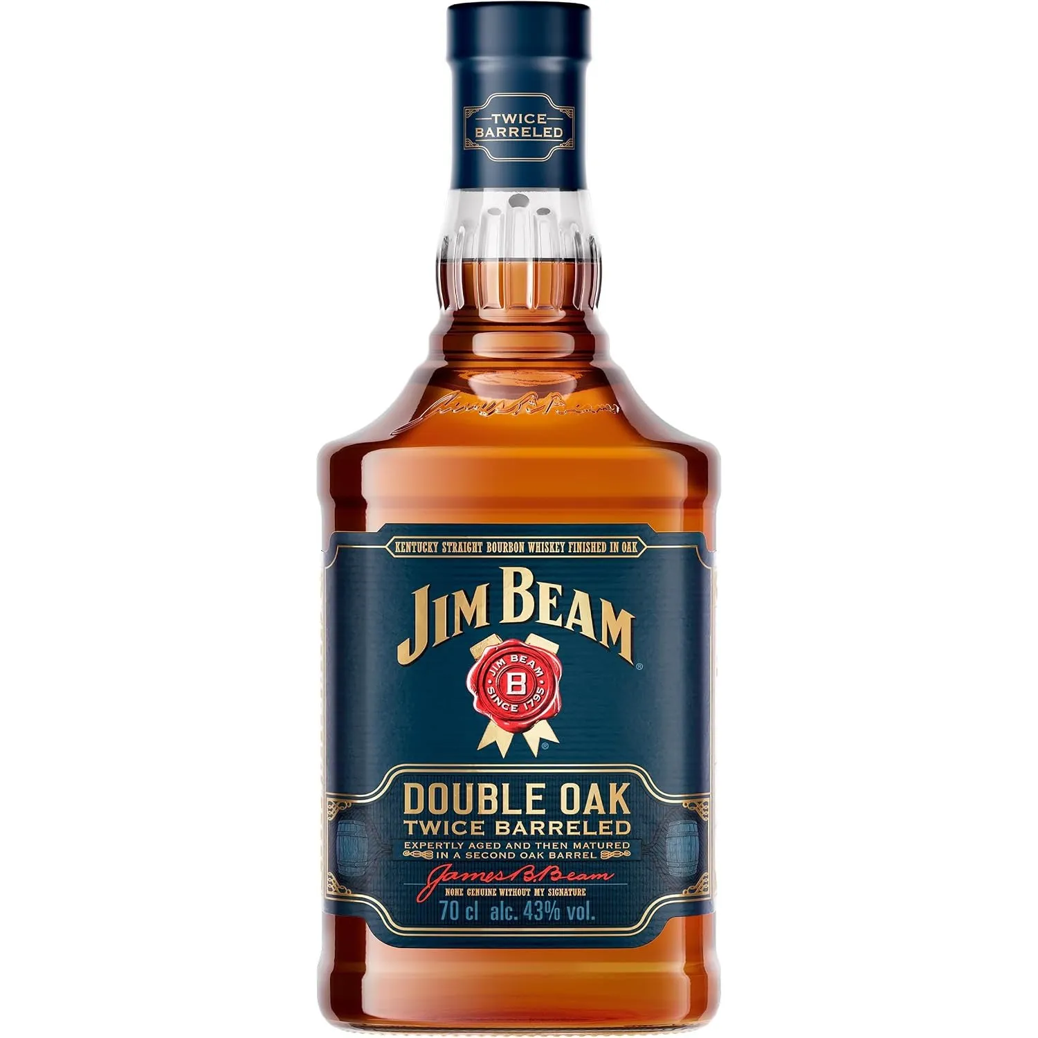 Jim Beam Double Oak | Kentucky Straight Bourbon Whiskey | 43% Vol | 0,7l