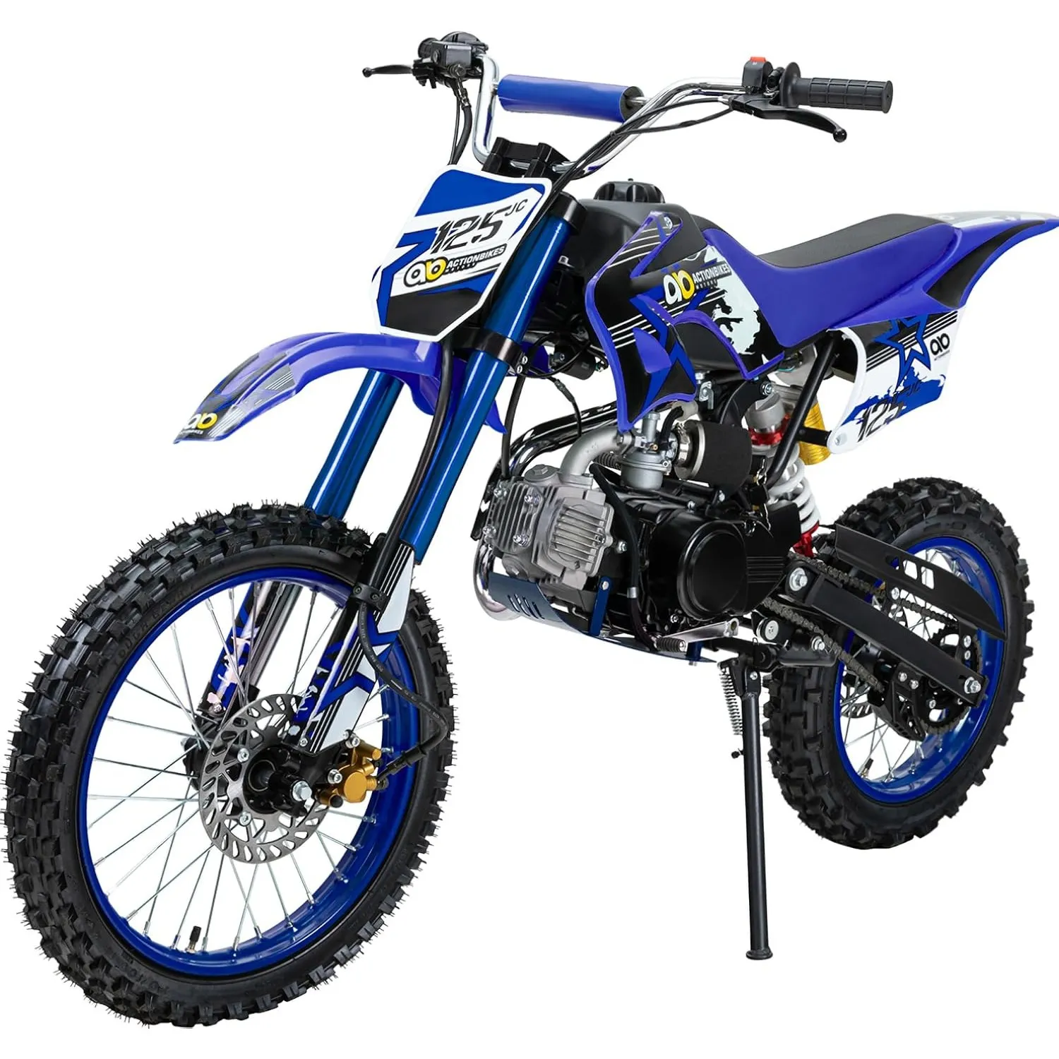 Actionbikes Motors Crossbike JC125 | 4-Takt 125ccm Benzinmotor (Blau)