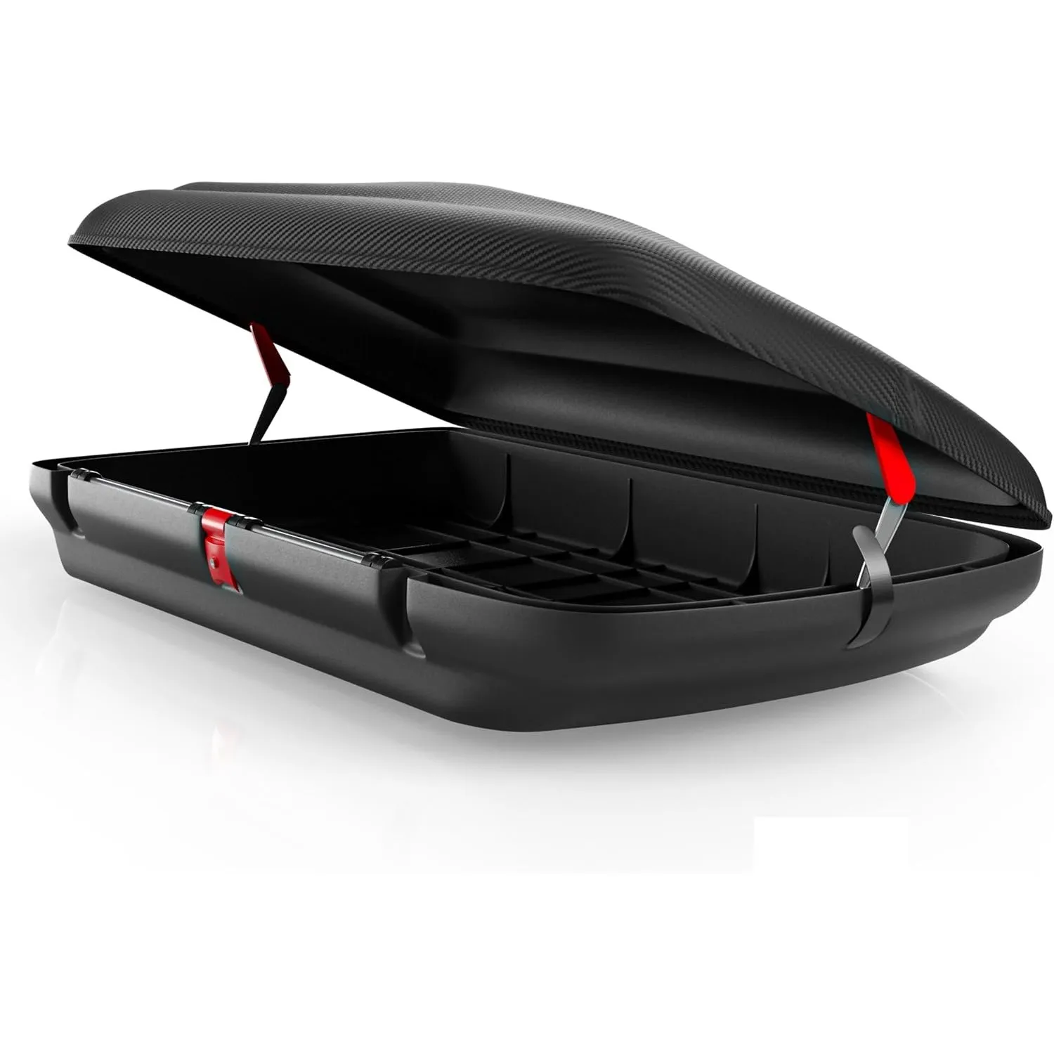 Dachbox Auto VDP-BA320 - Dachkoffer für Auto 320l - Autobox Dach im Carbonlook - Roof Box Autodach mit Zentralverriegel…