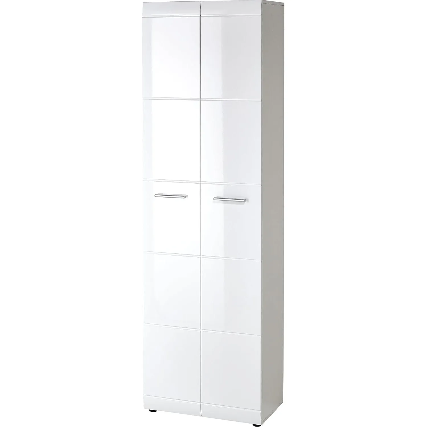 Germania 3577-84 Garderobenschrank Holz, weiß, 37 x 59 x 197 cm