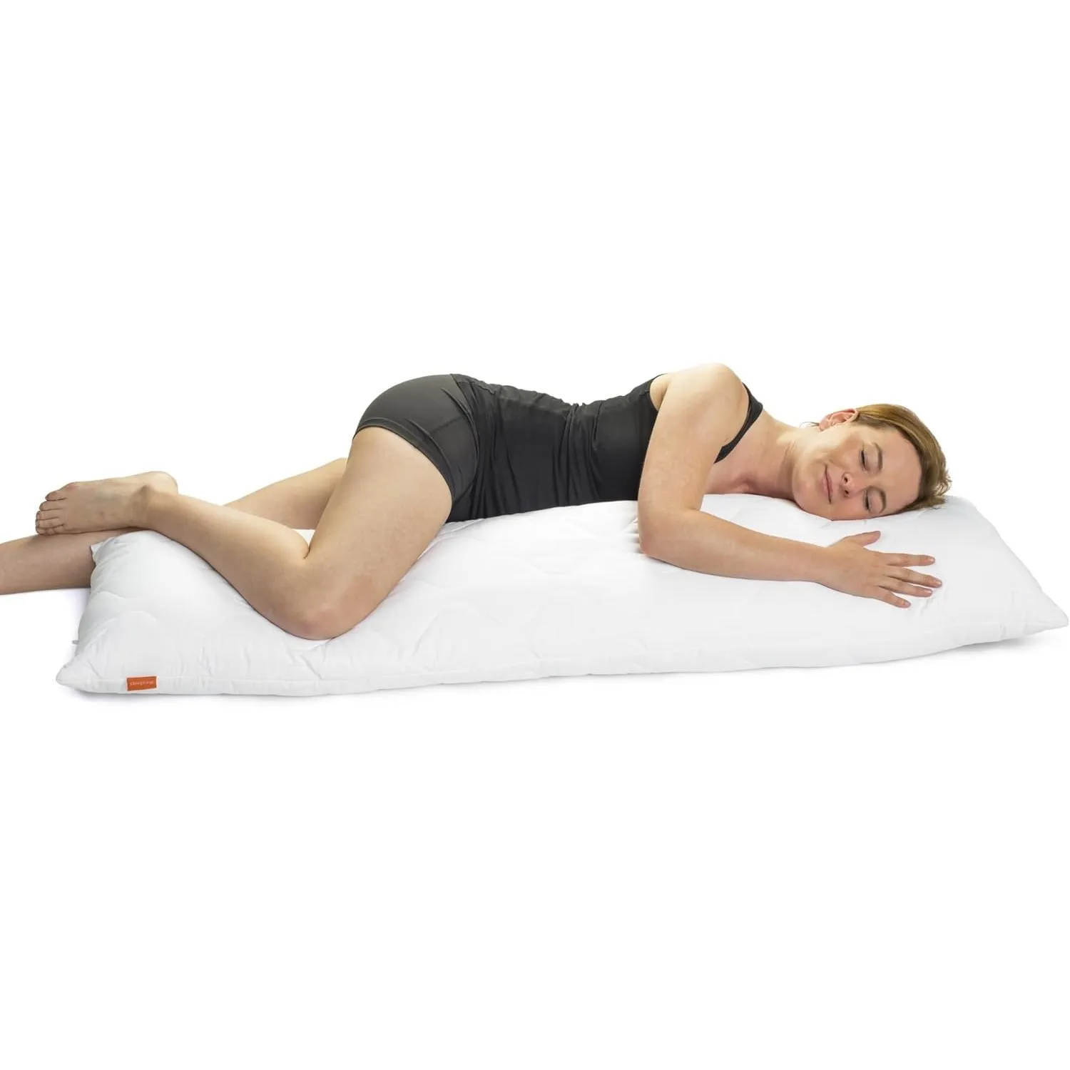 sleepling Seitenschläferkissen 40x145 cm, Body Pillow, 100% Mikrofaser | Langes Kissen mit Bezug, Schlafkissen, Seitens…