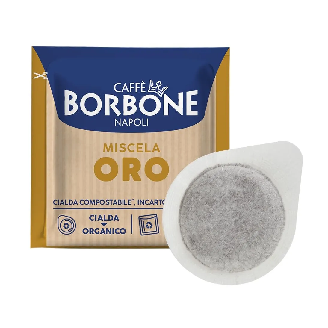 Caffè Borbone Kompostierbare Kaffeepads, Gold-Kaffeemischung - 100 Pads - Umweltfreundliche Verpackung - Kompatibel mit…