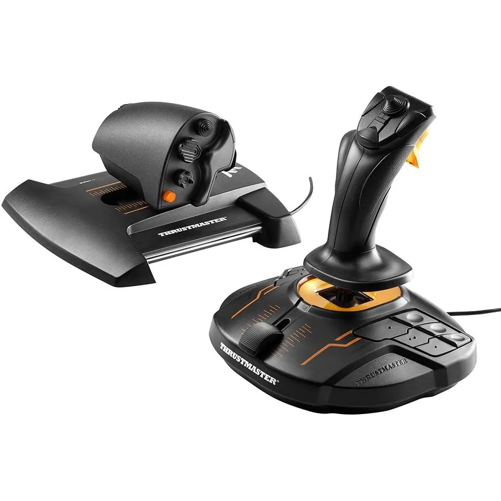 Thrustmaster T.16000M FCS HOTAS – Flight Stick & TWCS Schubregler mit H.E.A.R.T Magnet-Technologie – S.M.A.R.T Schienen…