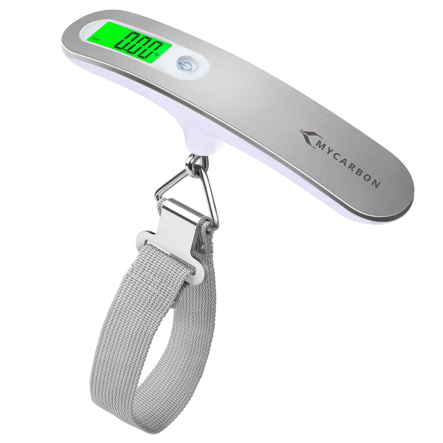 MYCARBON Digitale Kofferwaage Gepäckwaage Analog | für Reisekoffer Küche Angeln 50KG / 110 lb Hängewaage Digitalwaage F…