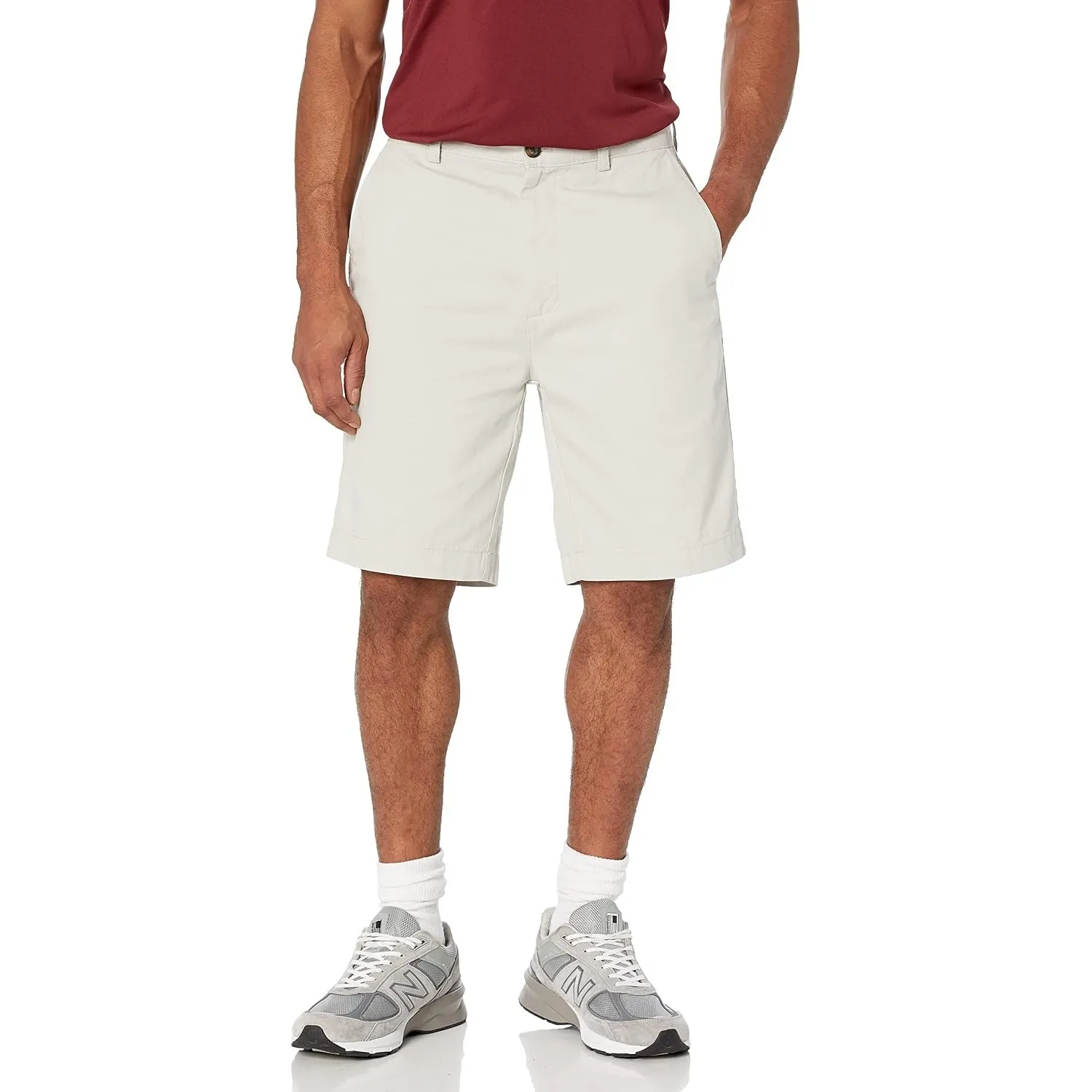 Amazon Essentials Herren Classic Fit 23cm Chino-Shorts mit Taschen