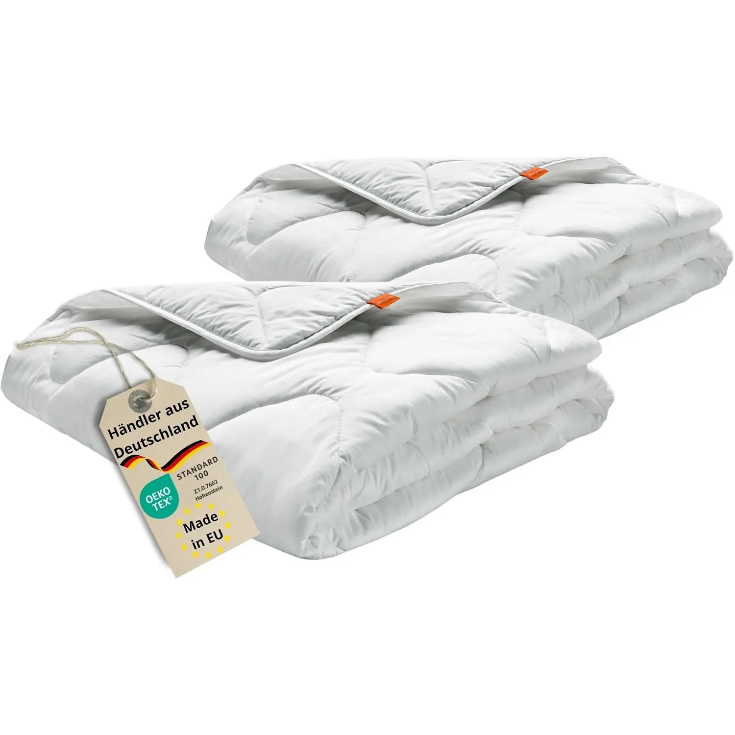 sleepling Bettdecke 135x200 cm, 2er Set medium Ganzjahresdecke | 135 x 200, Decke Made in EU, OEKO-Tex 100, Waschbar 60…
