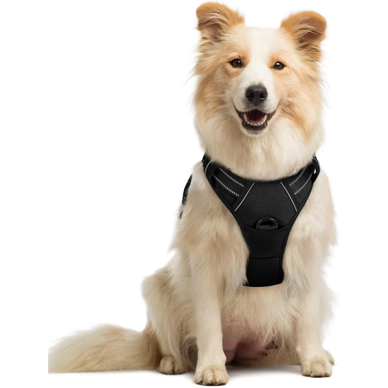 rabbitgoo Hundegeschirr Mittelgroße Hunde, Anti Zug Geschirr mit Kontrolle, No Pull Verstellbar Hundegeschirr Grosse Hu…