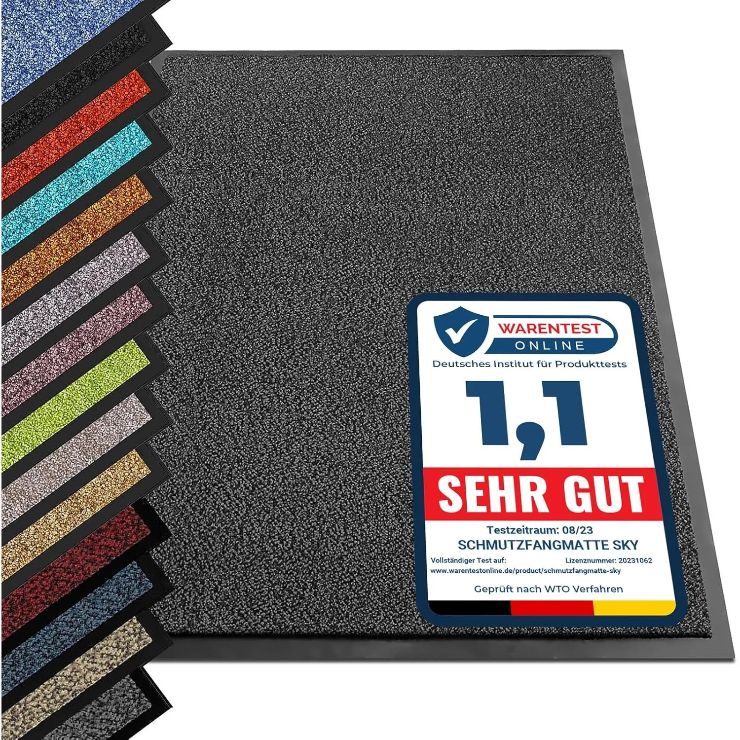 etm® Schmutzfangmatte - Note 1,6: Sieger Preis-Leistung - Fußmatte in vielen Größen - Türmatte Fußabstreifer für Haustü…