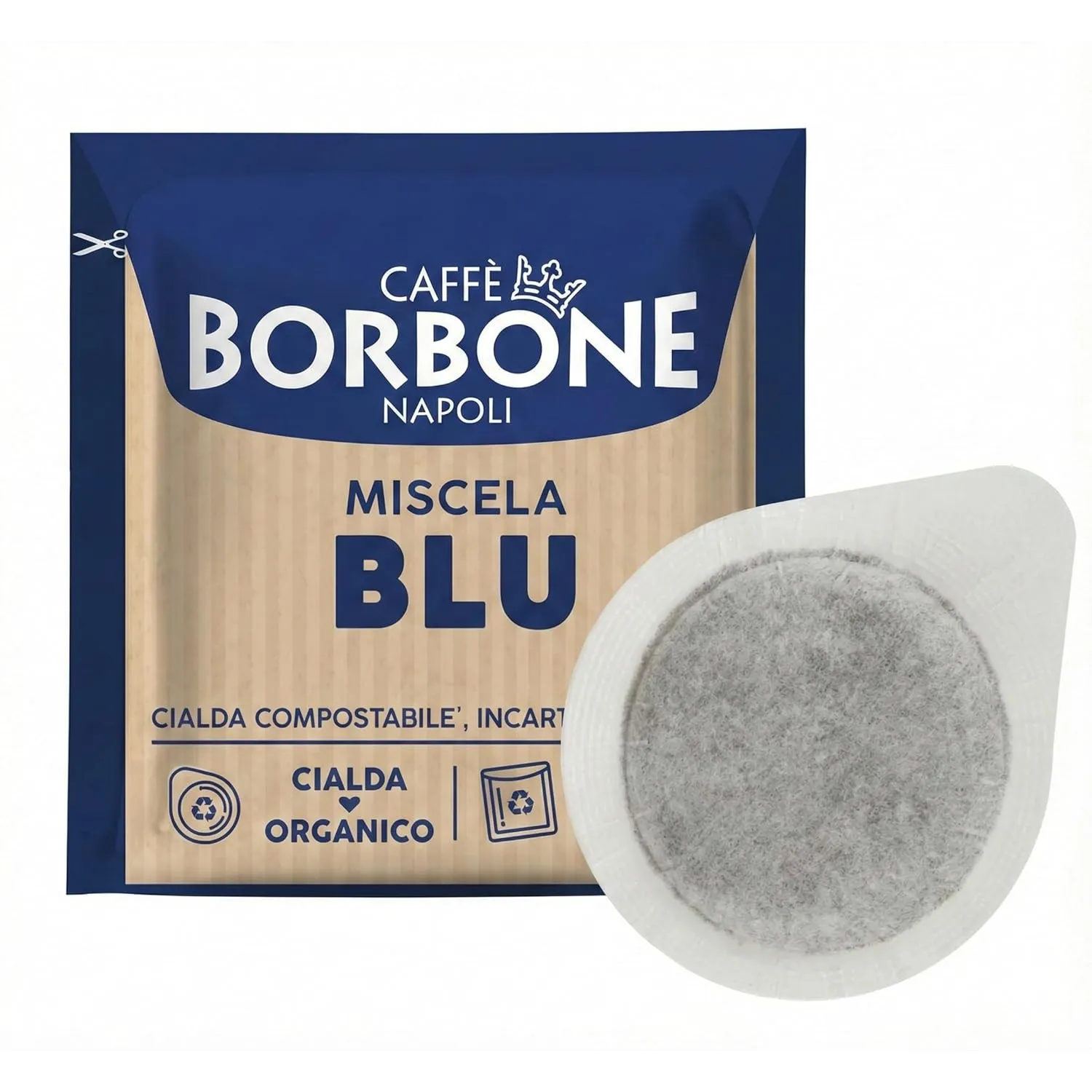 Caffè Borbone Kompostierbare Kaffeepads, Blaue Kaffeemischung - 100 Pads - Umweltfreundliche Verpackung - Kompatibel mi…