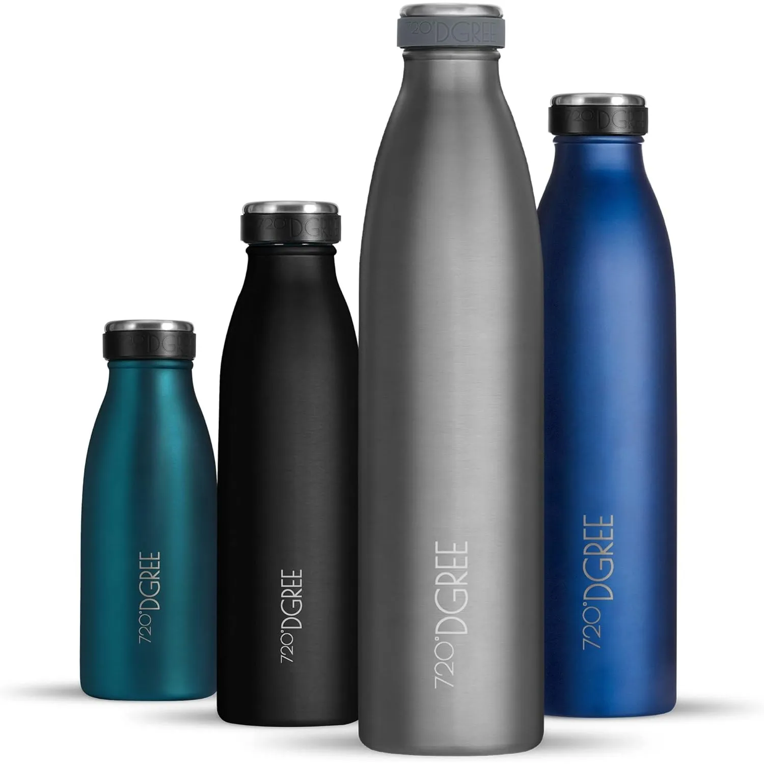 720°DGREE Edelstahl Trinkflasche “milkyBottle” - 750ml - BPA-Frei, Auslaufsicher, Kohlensäure geeignet - Thermosflasche…