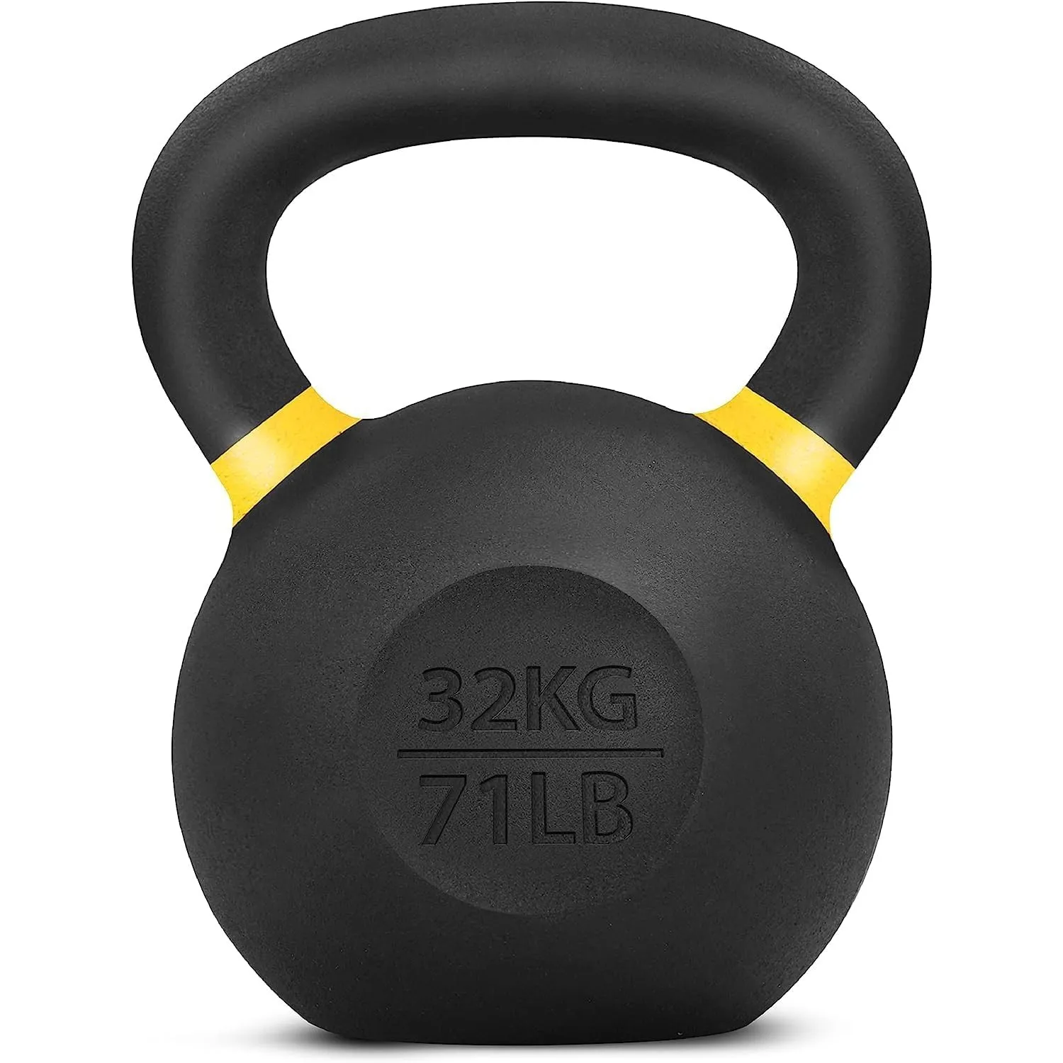 Yes4All 4-32kg Powdercoat Kettlebell aus Gusseisen, Schwunghantel, Kugelgewicht