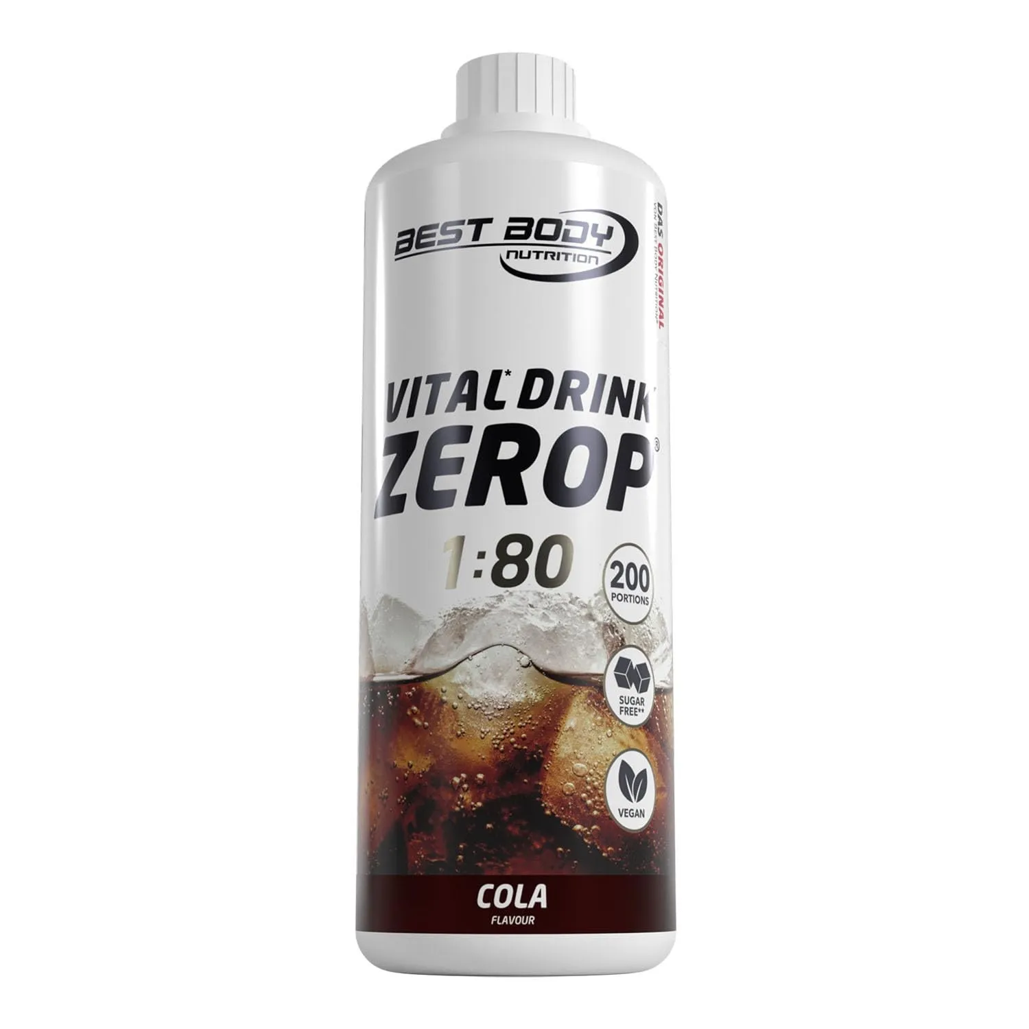 Best Body Nutrition Vital Drink Cola, Getränkekonzentrat, 1000 ml Flasche