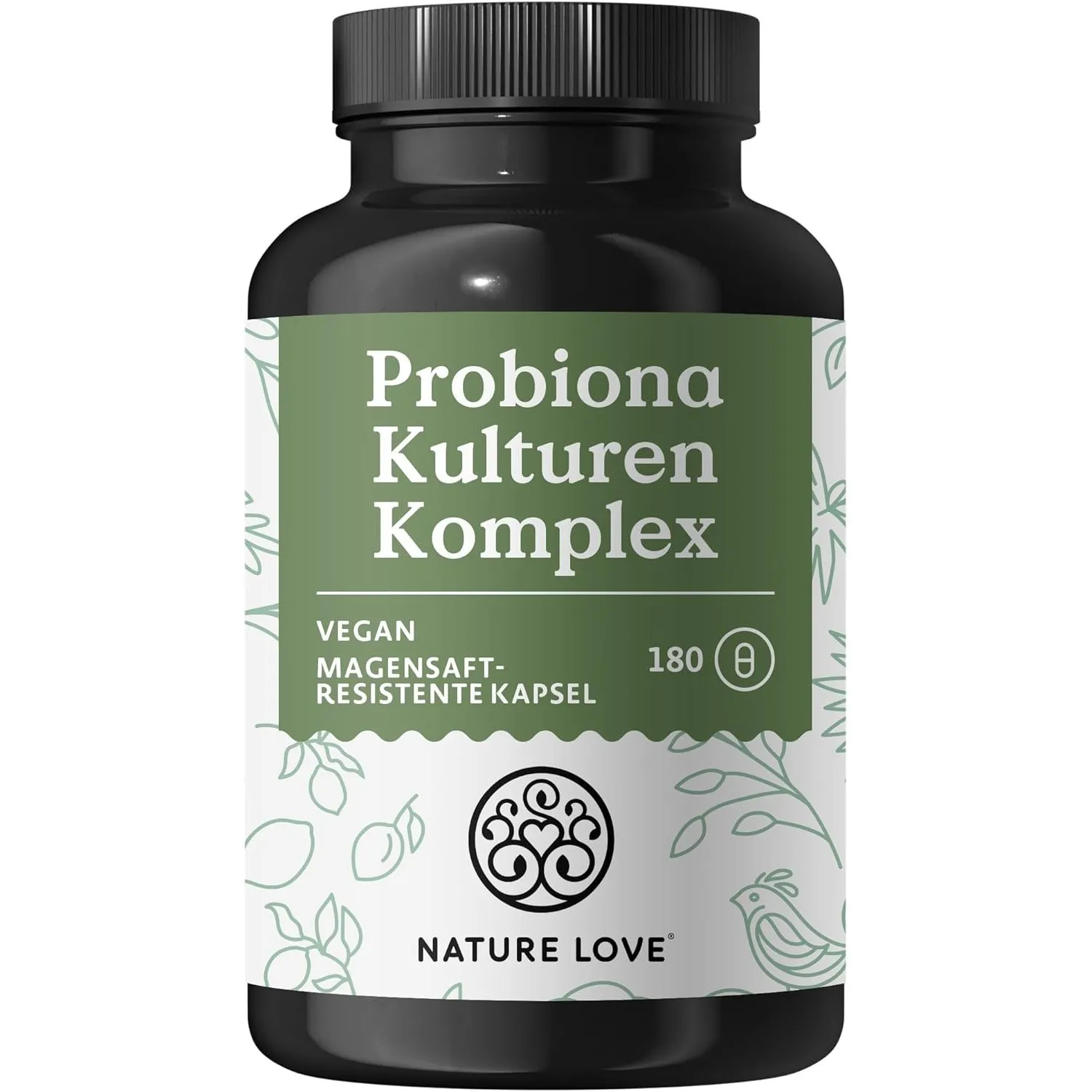 Nature Love Probiona Kulturen Komplex – abgestimmte Bakterienstämme – 300 Mrd. KBE/g – 180 Kapseln, magensaftresistent,…