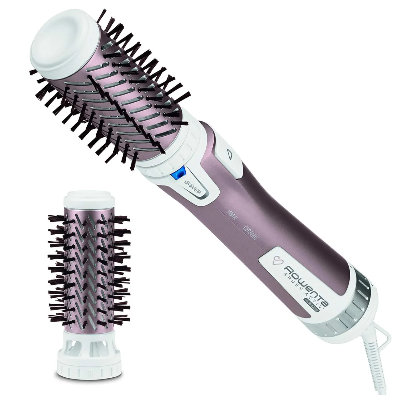 Rowenta Brush Activ Premium Care Warmluftbürste CF9540 | Naturborsten für glänzendes Haar, Kaschmir-Keratin-Beschichtun…