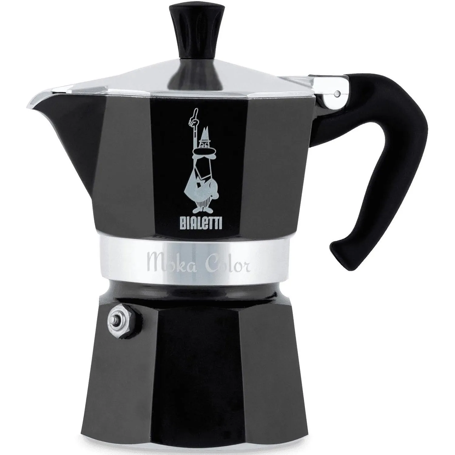 Bialetti - Moka Color: Ikonische Espressomaschine für die Herdplatte, macht echten Italienischen Kaffee, Moka-Kanne 3 T…