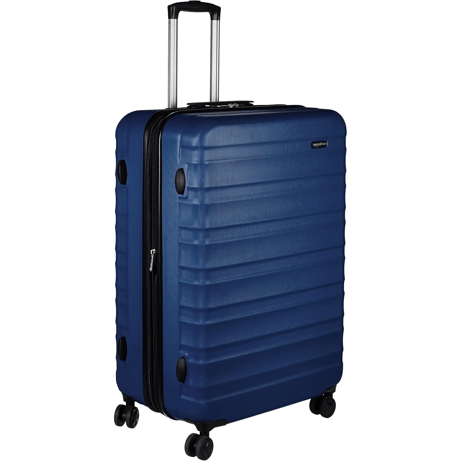 Amazon Basics Hartschalen-Koffer Groß, Erweiterbares ABS-Reisegepäck, 4 Doppel-Spinnerräder, Kratzfest, 78cm x 52,6cm x…
