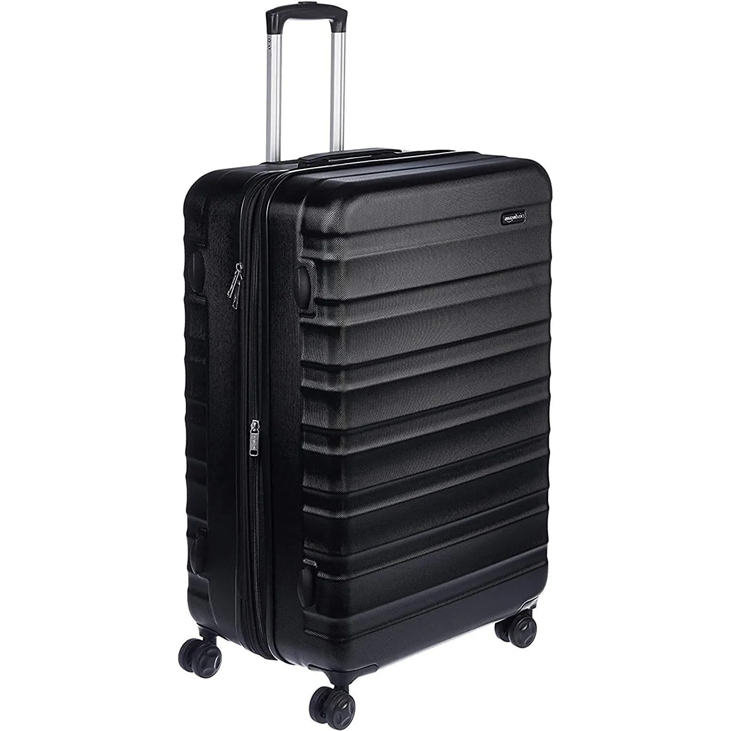 Amazon Basics Hartschalen-Koffer Groß, Erweiterbares ABS-Reisegepäck, 4 Doppel-Spinnerräder, Kratzfest, 78cm x 52,6cm x…
