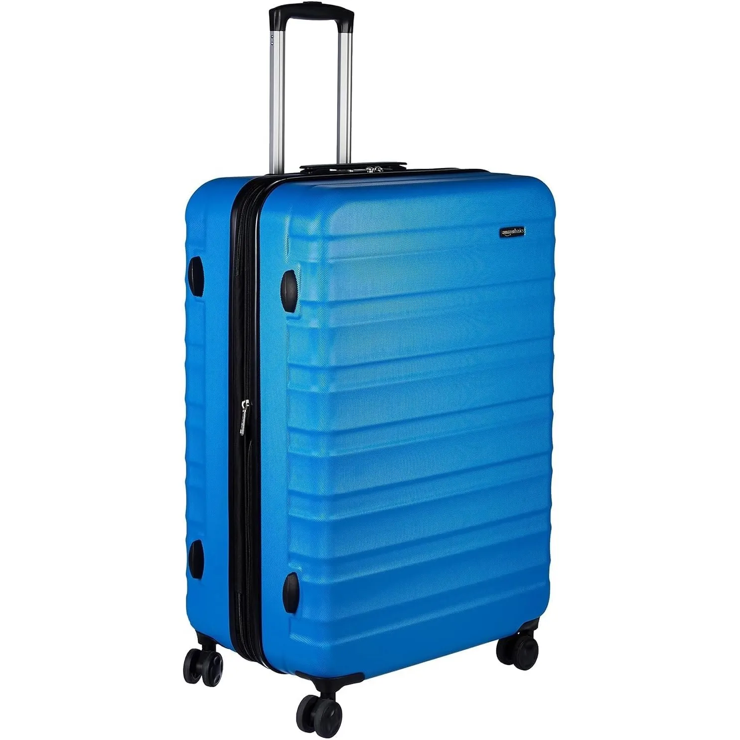 Amazon Basics Hartschalen-Koffer Groß, Erweiterbares ABS-Reisegepäck, 4 Doppel-Spinnerräder, Kratzfest, 78cm x 52,6cm x…
