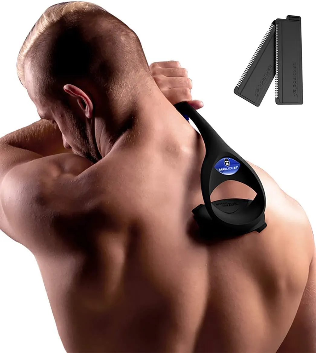 BaKblade 2.0 Back Shaver, Rückenrasierer und Körperrasierer für Männer Idealer Herren-Rasierer für einen Glatten Rücken…