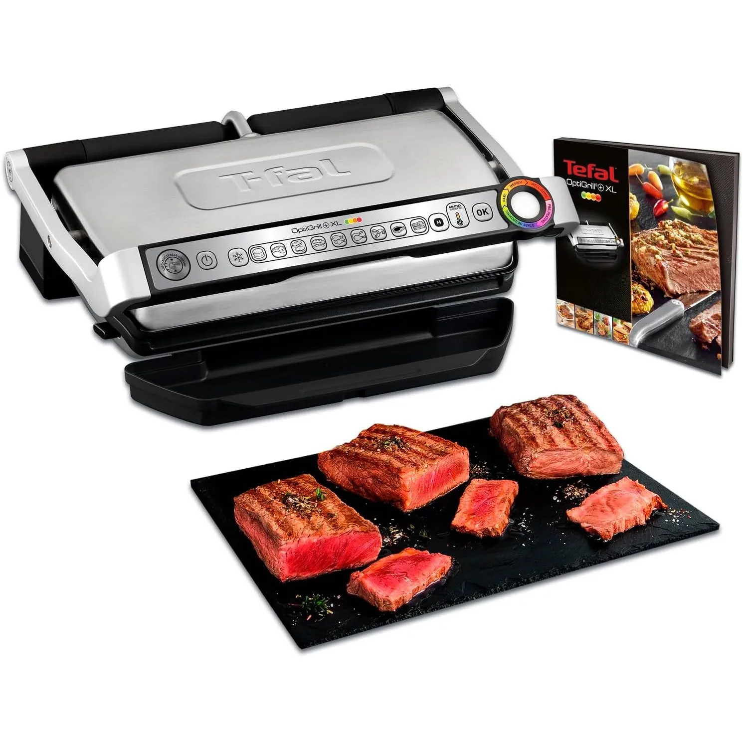 Tefal OptiGrill+ XL Kontaktgrill, 9 Programme, manueller Modus