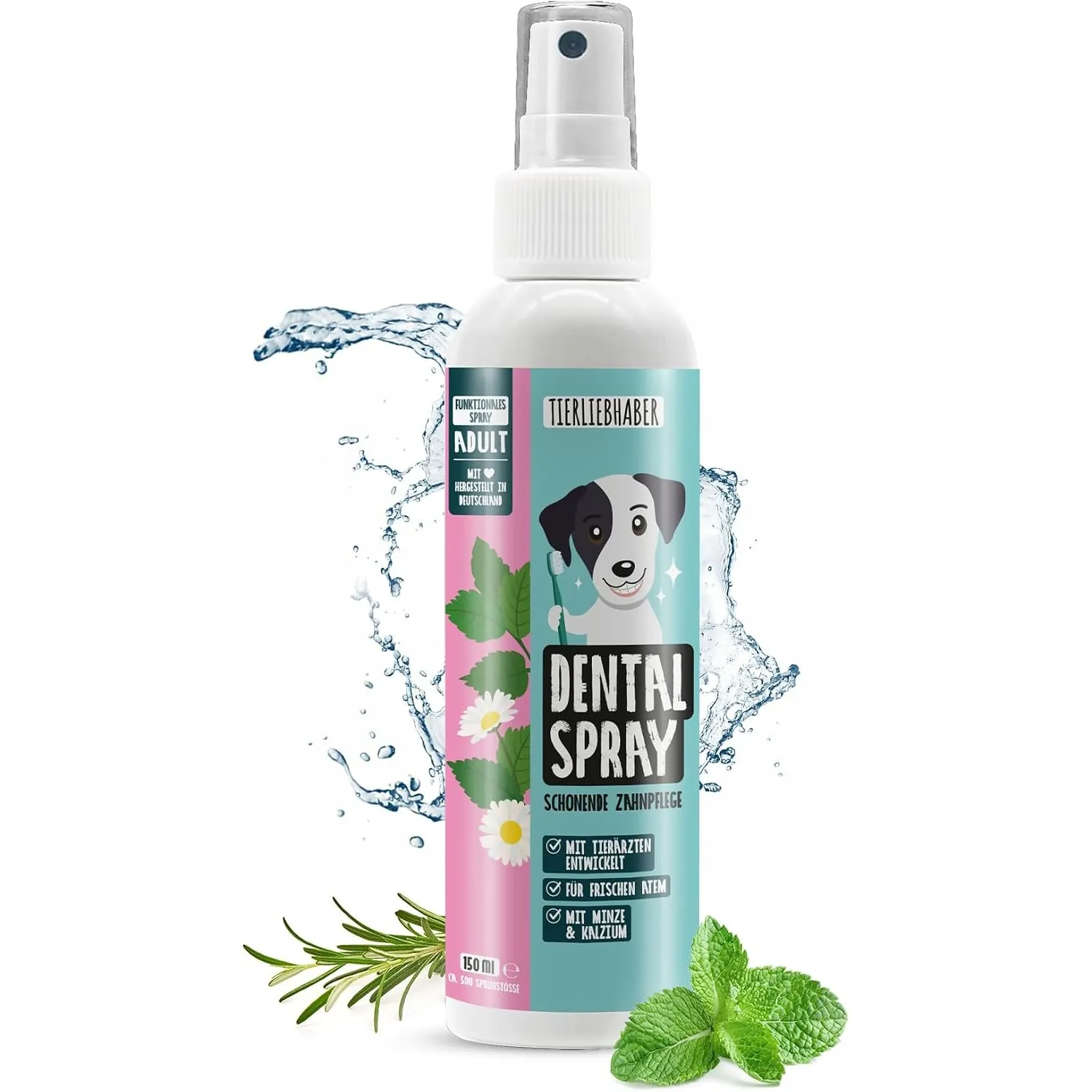 TIERLIEBHABER Dentalspray für Hunde Zahnpflege – Zahnstein Hund vorbeugen