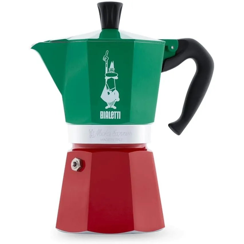 Bialetti - Moka Express: Ikonische Espressomaschine für die Herdplatte, macht echten Italienischen Kaffee, Moka-Kanne 6…