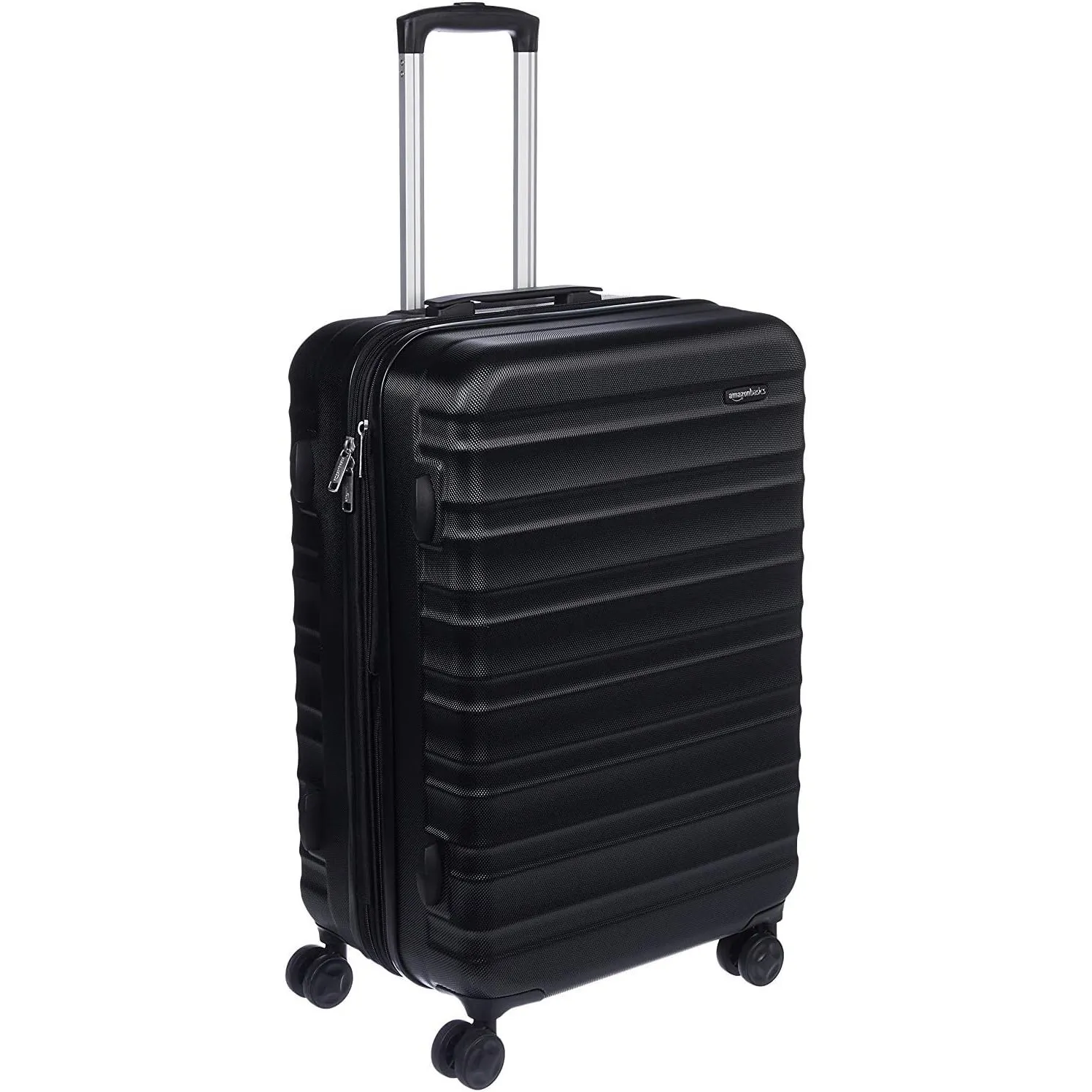Amazon Basics Hartschalen-Koffer Mittelgroß, Erweiterbares ABS-Reisegepäck, 4 Doppel-Spinnerräder, Kratzfest, 68cm x 45…