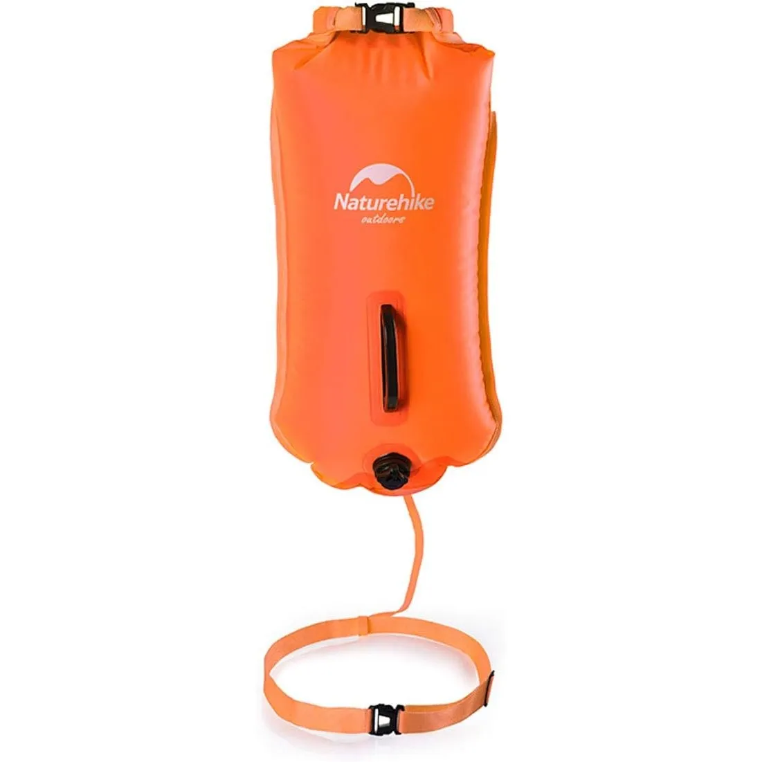 Naturehike Schwimmboje Zwei Airbags Swim Boje Trockensack wasserdichte Strandtasche mit Verstellbarer Hüftgurtfür Schwi…