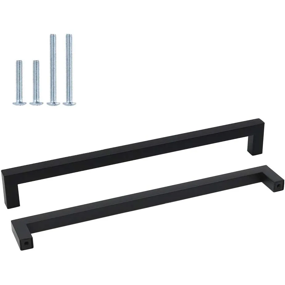 Goldenwarm 1 Stück Griffe Für Küchenschränke 288mm Schrankgriffe Schwarz