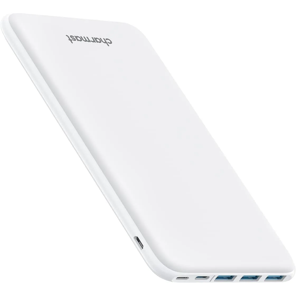 Charmast Power Bank, Slim Powerbank 26800mAh mit 4 Ausgänge/3 Eingänge-Weiß