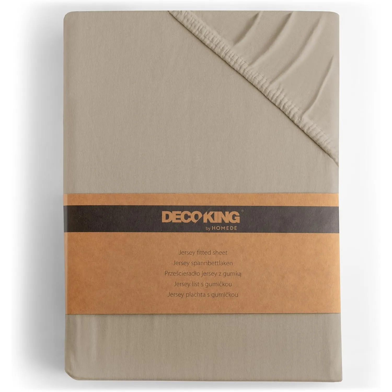 DecoKing Spannbettlaken 180x200 200x200 cm 100% gekämmte Baumwolle Amber | Cappuccino Spannbetttücher Jersey Boxspringb…